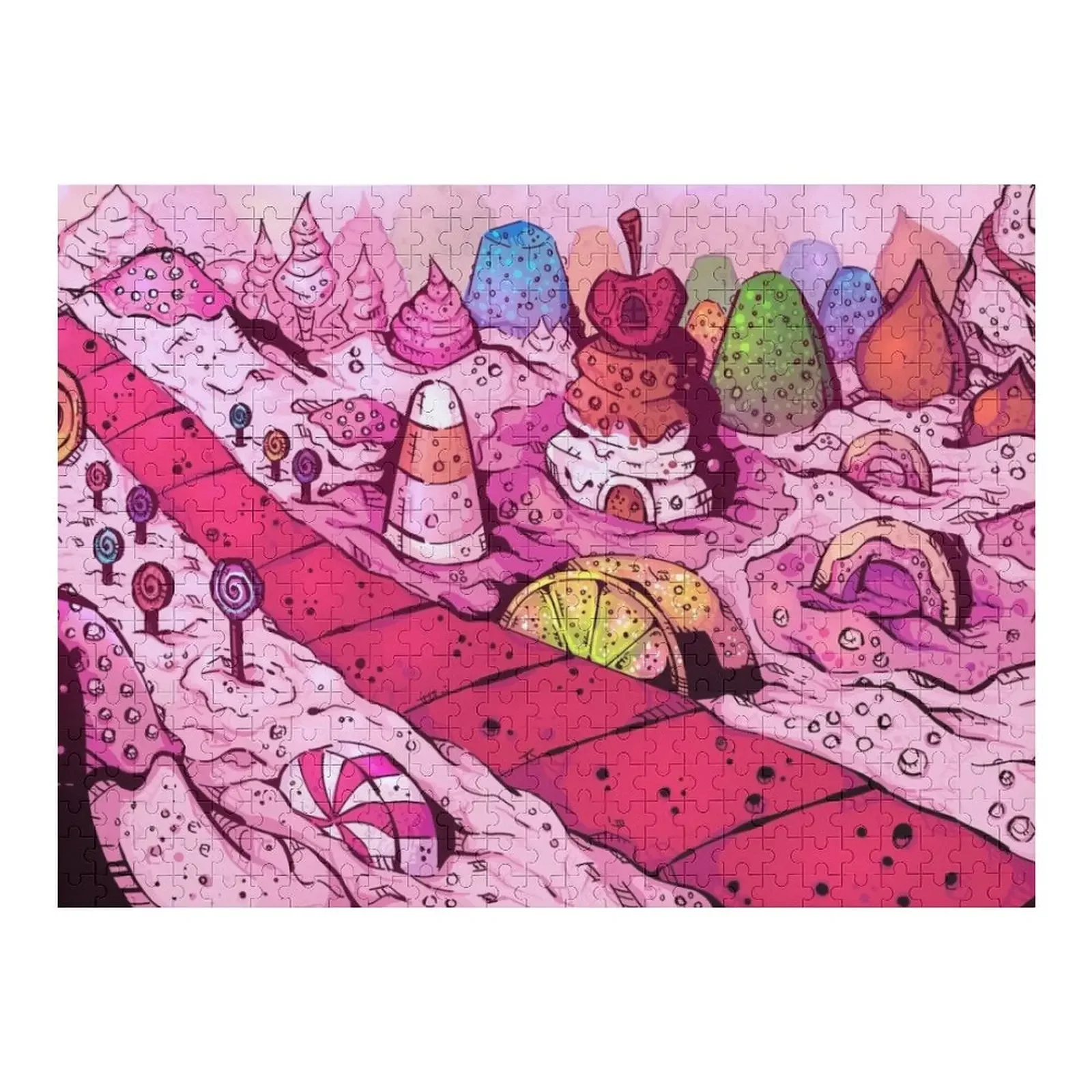 

Candy World! Jigsaw Puzzle Customizable Child Gift Jigsaw Custom Photo Personalized Gifts Personalized Gifts Puzzle