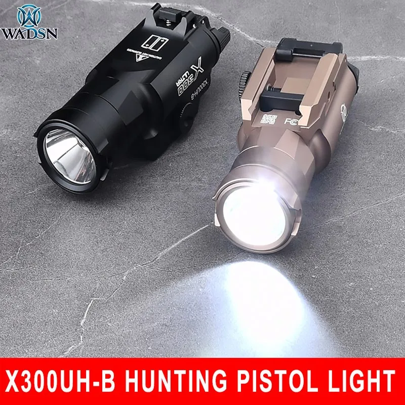 

WADSN Tactical X300UH-B LED Weapon Light SurefirX300V Strobe Pistol Flashlight For 20MM Rail Outdoor Hunting Portable Lamp