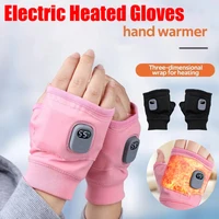Smart Thermostatic Heated Fingerless Gloves Rechargeable Heated Gloves 360° Warm Gloves Winter Windproof Outdoor Hiking Cycling 1