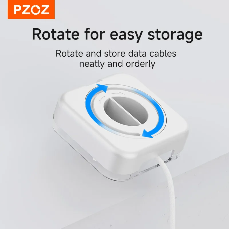 PZOZ For Apple MacBook Pro Air USB C 충전 케이블 보관함 데스크탑 케이블 정리함 MAC 충전 케이블 케이블 정리함