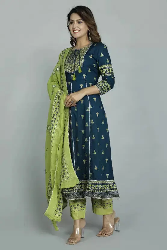 Women Kurti Set Indian Salwar Kameez Suit Dress Party Wear Designer