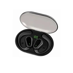 Wireless Bluetooth Open - Ear Ear Hook Headphones with HD Sound and Digital Display (Black)