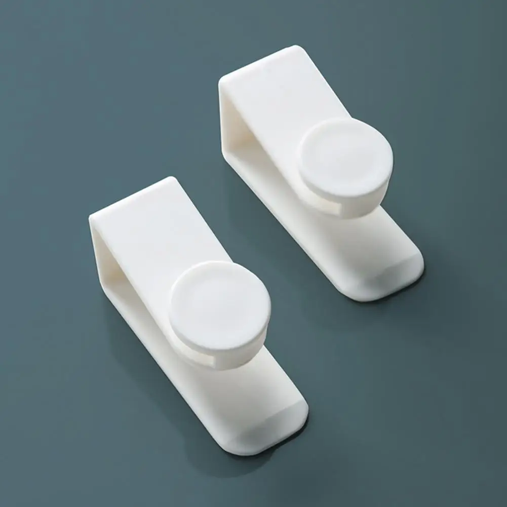 2Pcs Simple No Drilling Multifunctional Clothes Hanger Over The Door Cabinet Door Hook for Indoor Cabinet Hook