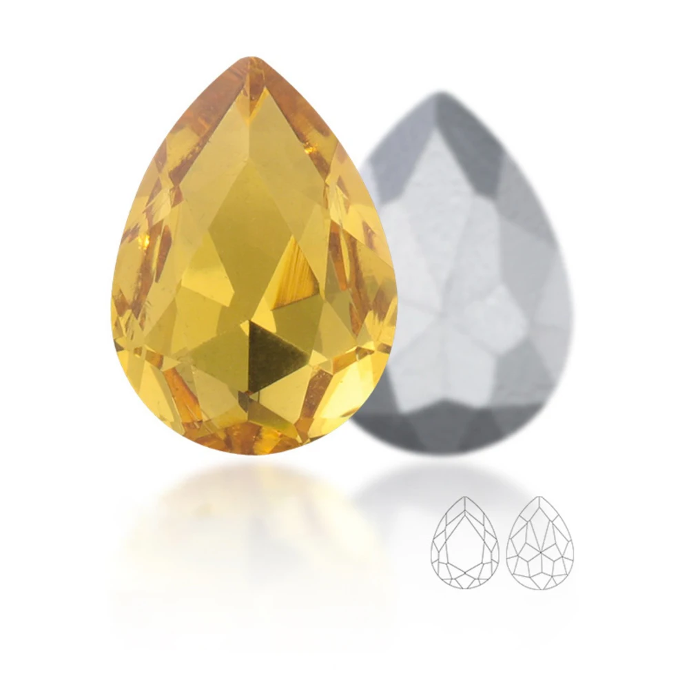Hochwertige Kristall Wasser tropfen Teardrop Glas Strass für Kleidungs stück Handwerk Charme Schmuck 3D Nagel kunst DIY Schmuck Zubehör – Detail 6