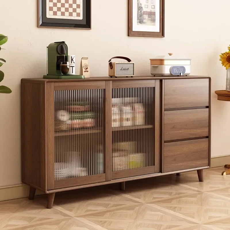 Wood Brown Side Cabinet Organizers Large Italian Cabinet Showcase Hallway Muebles De Cocina Kitchen Furnitures