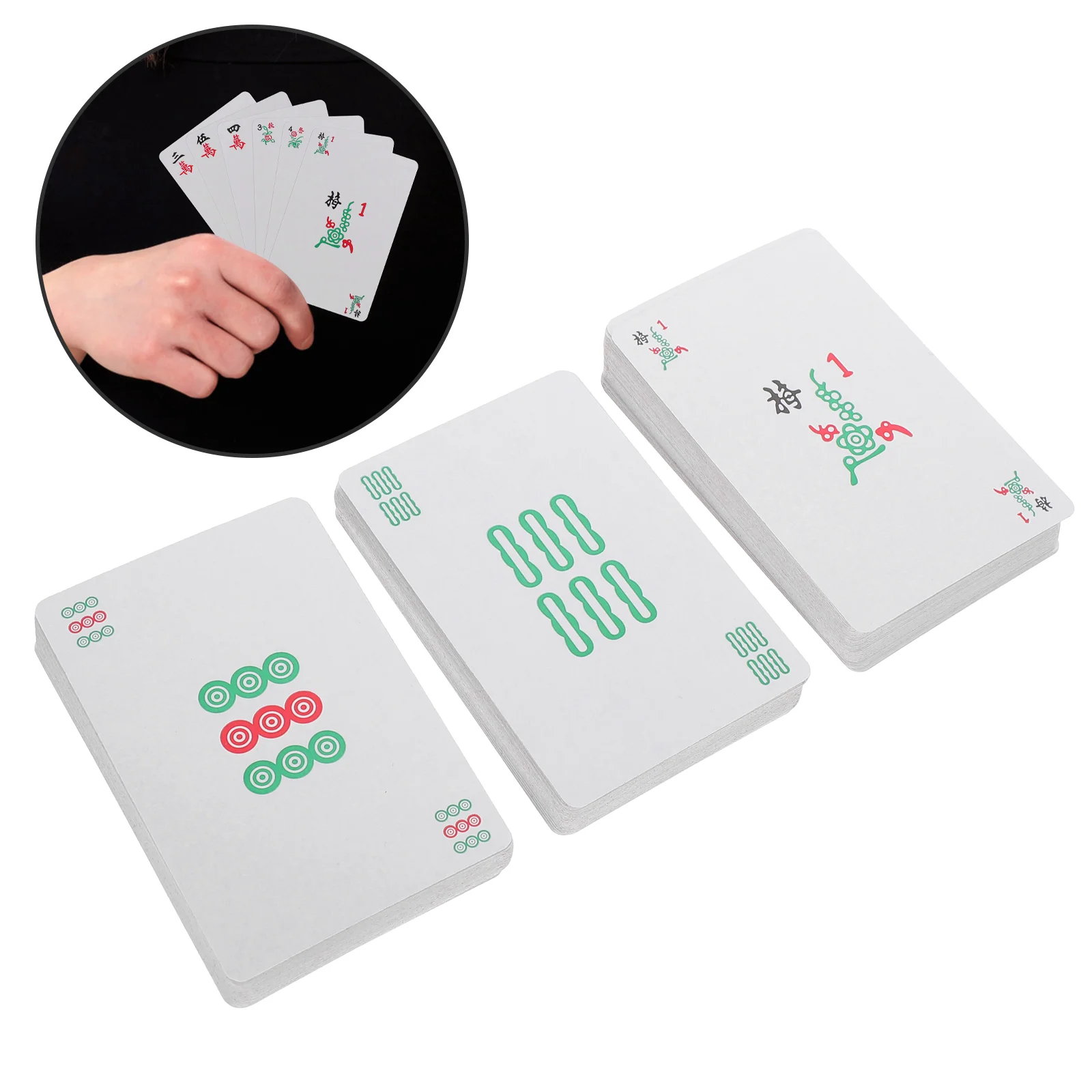 Mahjong Chinese Traditional Cards Travel Game Set Mah-jongg - Jonggs Mah Jongg Game for Home Bar Office Journey the incredible journey