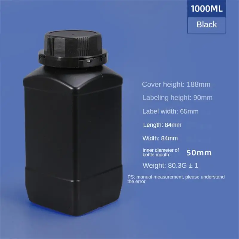Empty Seal Bottles Refillable Recyclable 250/500/1000ml Hdpe Cuisine Empty Hdpe Bottle With Lid Tamper-proof Durable Leak-proof