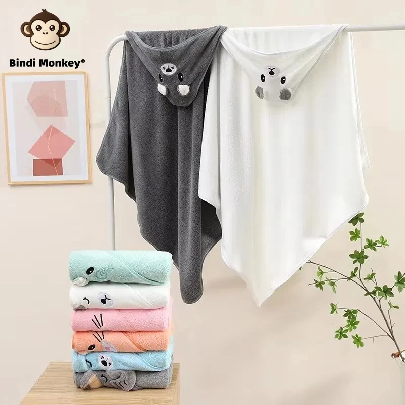 Baby Hooded Bathrobe Towel 1