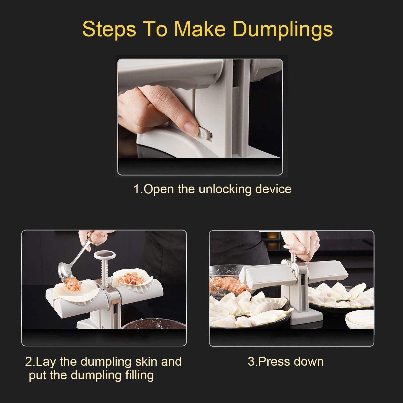 Dumpling Making Equipment Quickly Cooking Tools For Make Dumplings Quickly Easy-Tool For Dumpling Great Kitchen Accessories