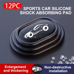 Premium Silicone Car Door Soundproofing Cushions - 12 Pack Shock Absorbing Pads (With Logo)