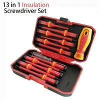 Jeu de tournevis magnétiques Phillips à fente Torx professionnel 1000V isolé CRV électricien tournevis embout outils de réparation 1