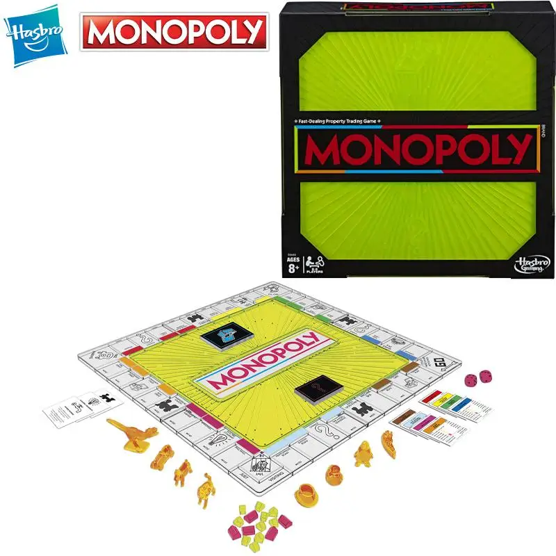 

Monopoly Hasbro Neon Pop Board Game for 2-6 Players Board Game Family Party Strategy Game for Kids Ages 8 Up Children's Gifts