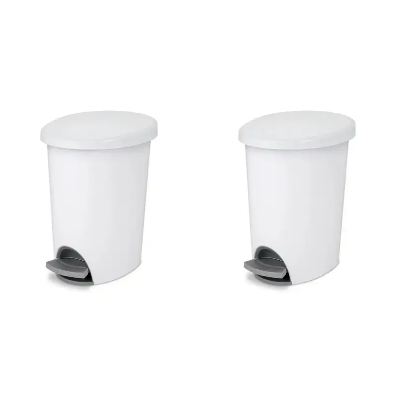 

Gal. Ultra™ StepOn Wastebasket Plastic, White, Set of 2 Strainer Juegode utencilios de cocina Oil strainer Silicon kitchen ute
