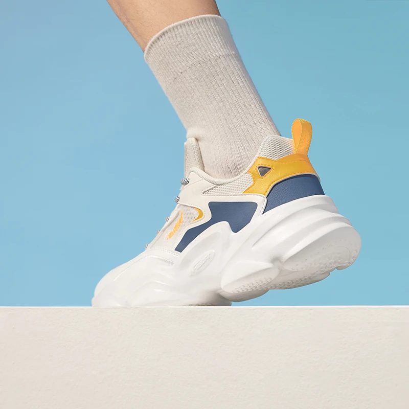 361 Degrees NEW Yunshu Men Sport Shoes Breathable Stitching Retro