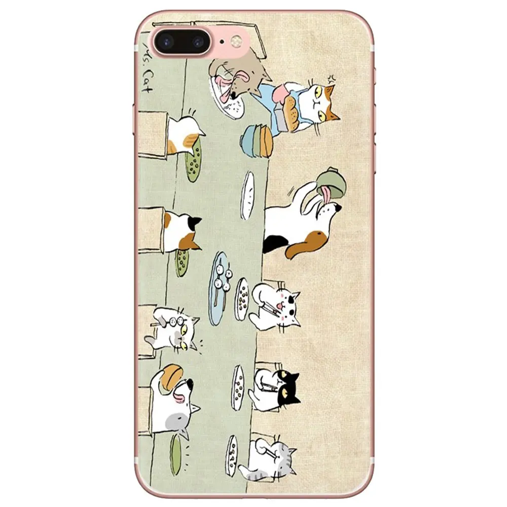 For Meizu M6 M5 M6S M5S M2 M3 M3S NOTE MX6 M6t 6 5 Pro Plus U20 Miss Kitty Cats Pattern Collage Transparent TPU Case Cover meizu phone case with stones Cases For Meizu