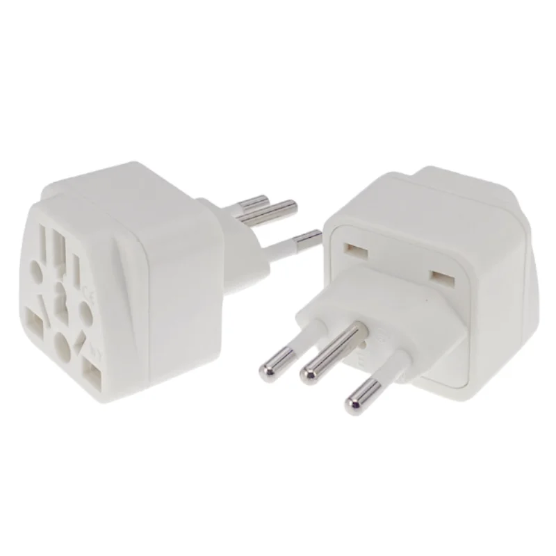 Universal Brazil Plug Adapter 3 Pin EU Euro AU US UK To Brazil Travel Adapter Electric Power Cord Charger Socket Outlet
