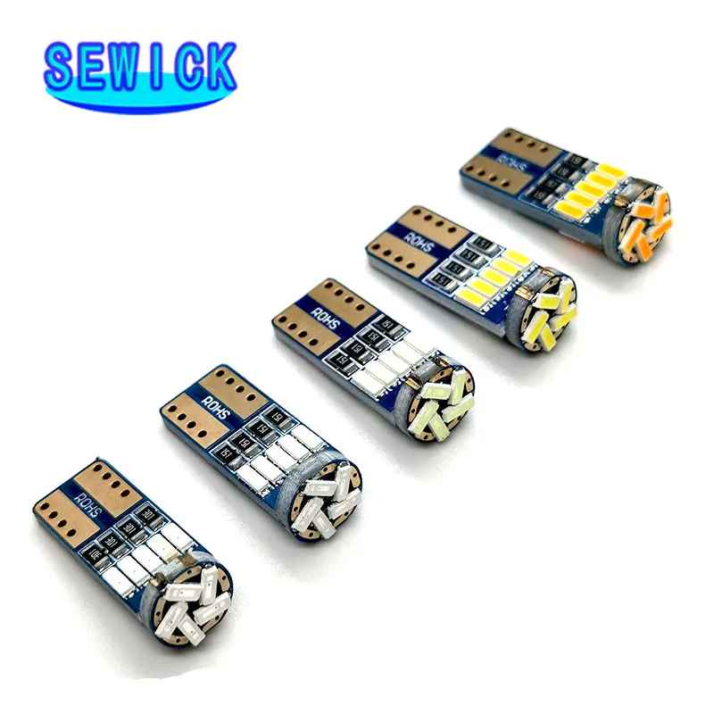 ���� 100pcs T10 15SMD 4014 Ĩ Led W5W 194 �ڵ��� ��Ÿ�ϸ� ���̵� ���� �� ���� ���� ���� ����Ʈ ���� ���� ȭ��Ʈ DC 12V