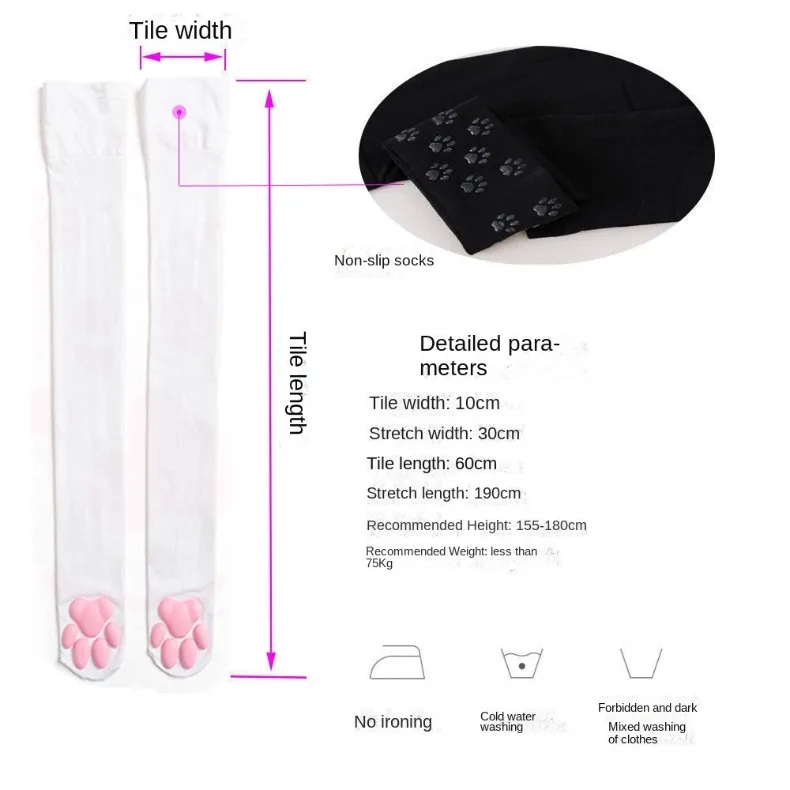 Gothic Lolita Oberschenkel Hohe Frauen Haruku Weibliche Dessous 3D Katzenklaue Lange Socken Sexy Kompression Strümpfe Herbst_voghion.com