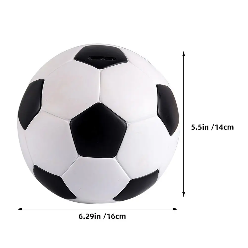 Football Piggy Bank Kids Money Coin Decor Decoration Sports Vinyl Saving Office Decorations 5