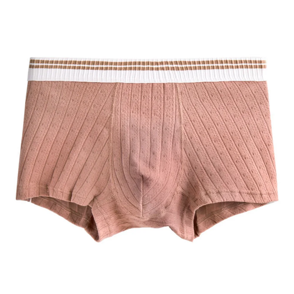 

1pc Men's Sexy Cotton Blend Boxers Briefs Shorts Middle Waist Underwear Lingerie Male Bulge Pouch Underpants Panties