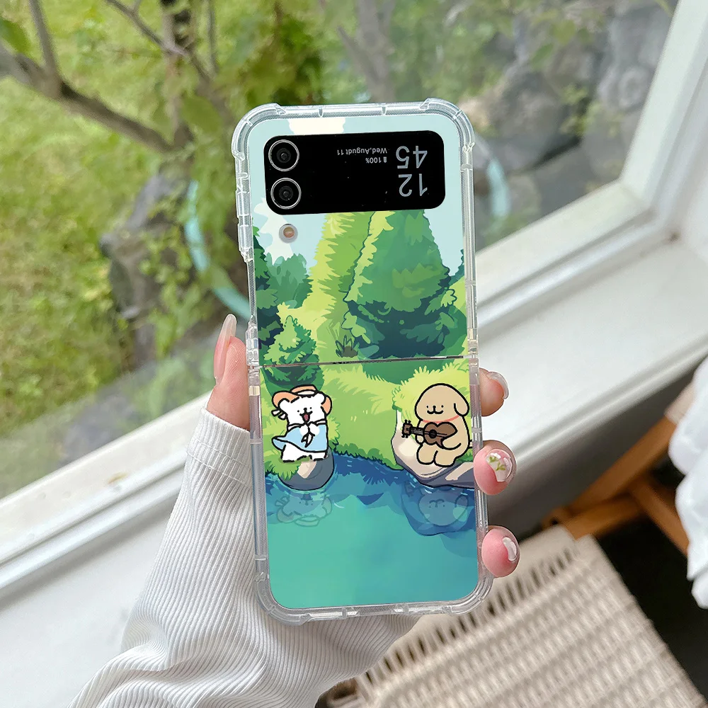 Adorable Puppy Swimming Phone Case - Durable and Anti-Fall Back Cover