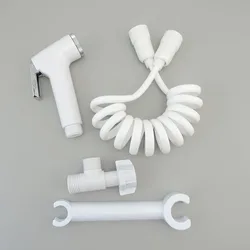 Portable Toilet Bidet Sprayer Set Toilet Tank Holder Bidet Spray Shower Head Bathroom Faucet Bath ABS Sprayer Self Cleaner
