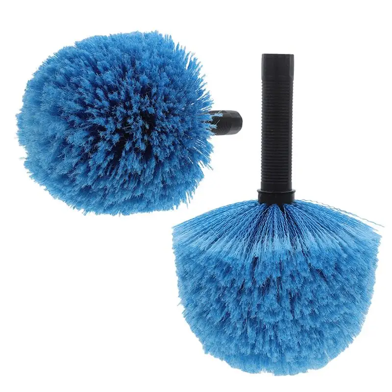 Spinwebstofdoek, uitschuifbaar bereik 20 ft, plafondventilatorstofdoek | 3-traps aluminium telescopische paal | Medium stijve borstelharen | Webster Duster met lange steel voor reiniging | U.S Duster