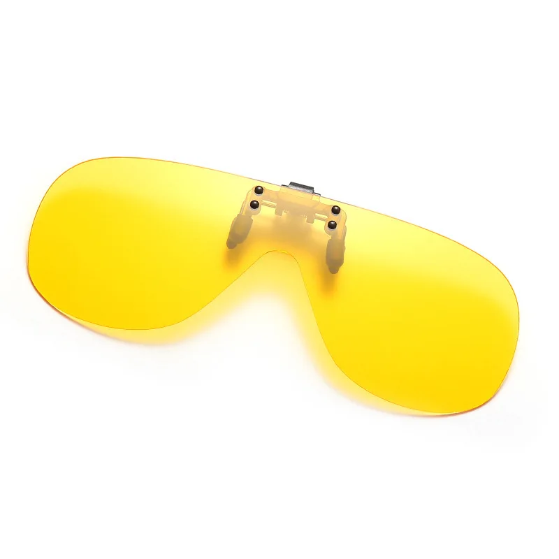 Frameless Flip Up Clip On Sunglasses Clip Polarized Eyeglasses Myopia Glasses Night Vision Driving UV400 Eyeglasses