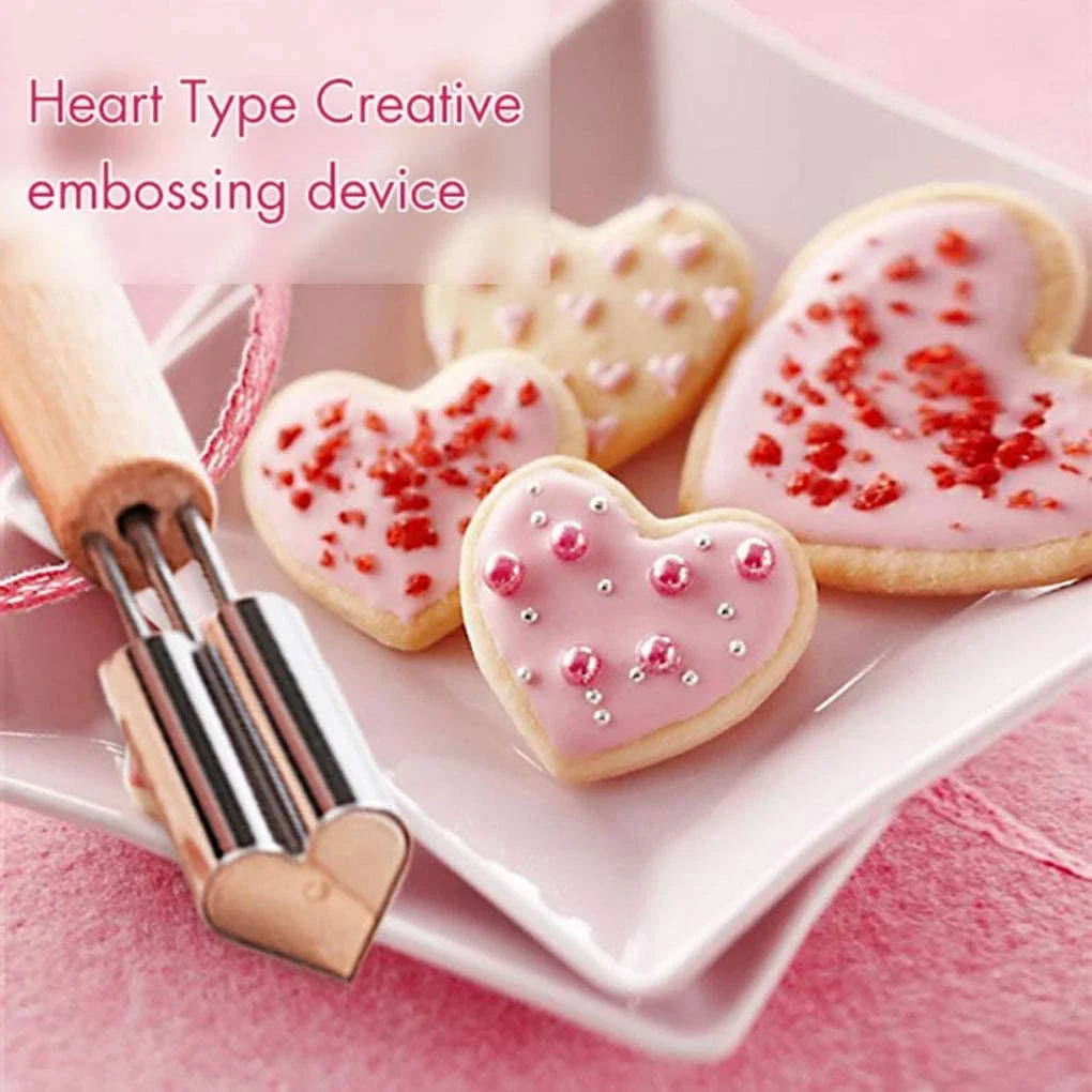 Stainless Steel Vegetable Fruit Cutter Star Flower Heart Shapes Cookie Stamps Mold Decorative Baking Crafts Kitchen Accessory