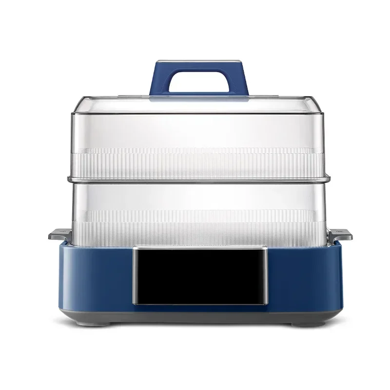 New Electric Steamer Domestic Large-capacity Cooking One Pot Intelligent Instant Steamer Full Transparent Window