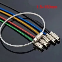 Set of 5 Vibrant EDC Keychain Carabiner Clips with Screw Lock (Random - 5pcs)