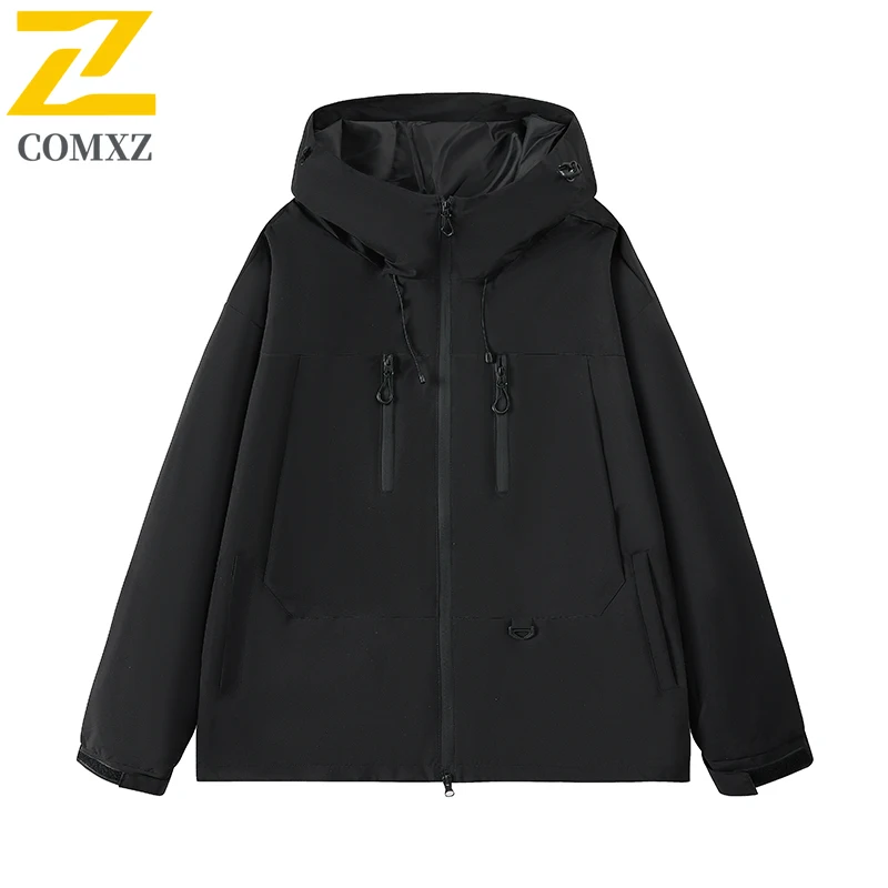 EiAO Windbreaker Dopamine Outdoor Unisex Oversized Hooded Waterproof Mountain Techwear for Hiking Camping Fishing Streetwear2025