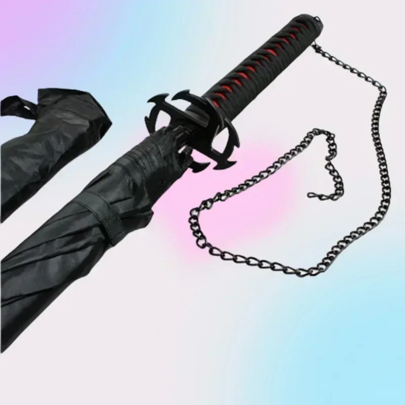 Bleach Zangetsu Anime Katana Umbrellas Creative Kurosaki Ichigo Long Parasol Anime Surrounding Gifts Cosplay Prop Life Supplies mini umbrella wind resistant umbrella folding umbrella mini sun umbrella automatic sun umbrella reverse folding umbrella automatic umbrella japanese umbrella manual umbrella windproof umbrella sun umbrella paper umbrella