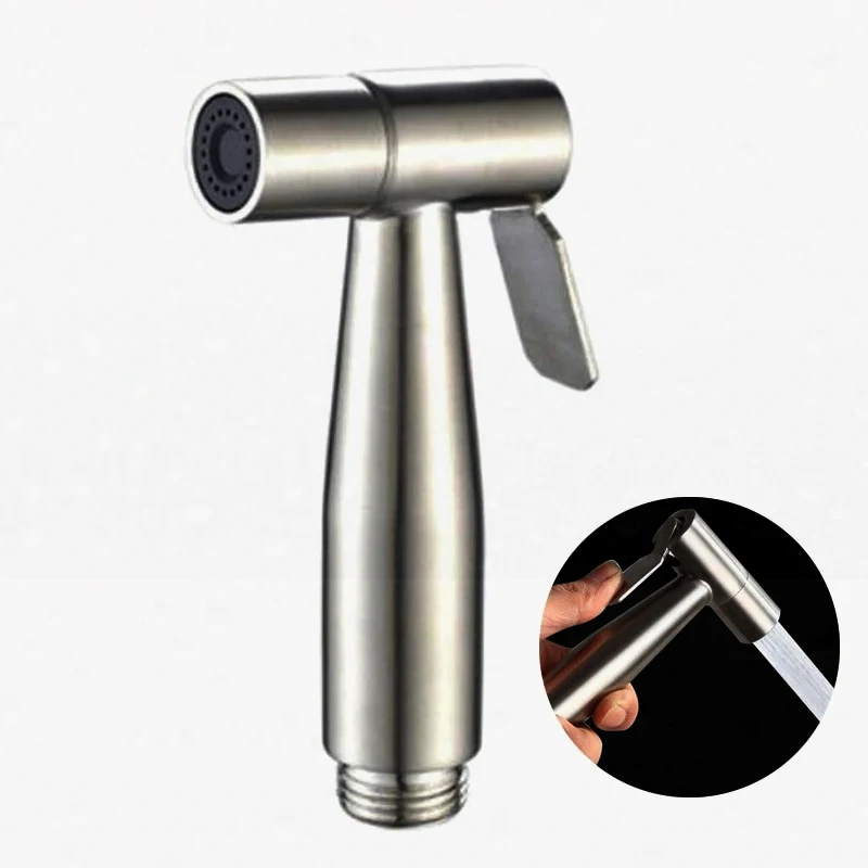 

Stainless Steel Toilet Sprayer Gun Hand Bidet Faucet for Bathroom Hand Sprayer Shower Head Self Cleaning Bathroom Fixture