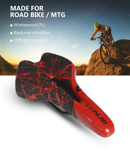 JIBOO New Mountain Bike Saddle Elastic Shock Absorption