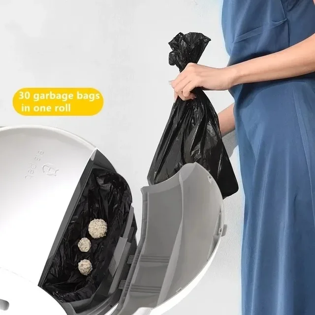 Elspet Automatic Cat Litter Box Self Cleaning Rake Garbage Bag Cat Toilet Accessories Cat Litter Shovel Arenero Gato Grande 2023 5