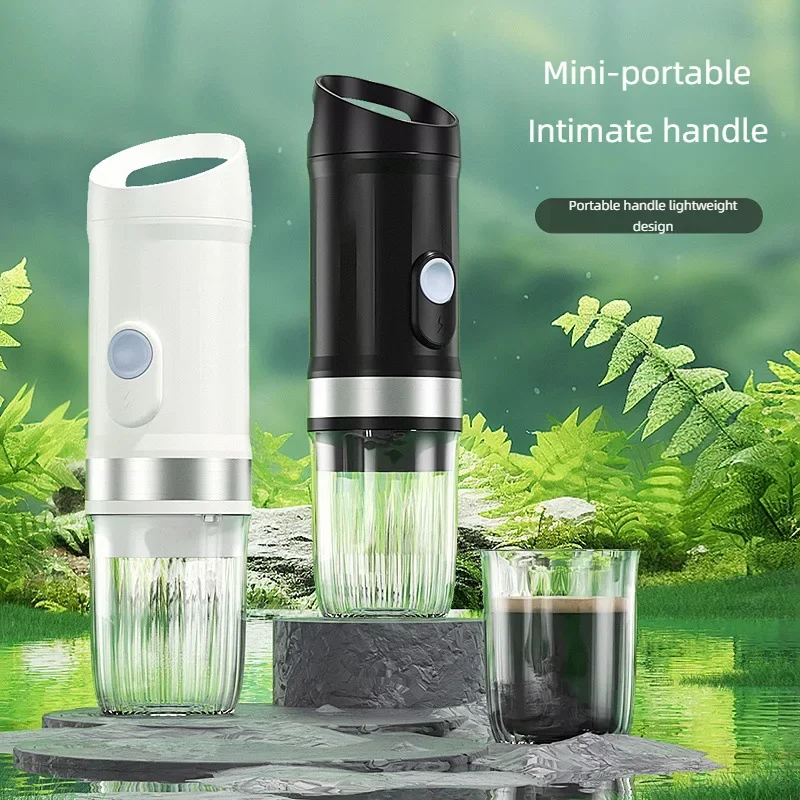 New Portable Capsule Coffee Machine 3-in-1 Multi-capsule Warehouse Fully Automatic Coffee Machine Heating Travel Coffee Machine 5