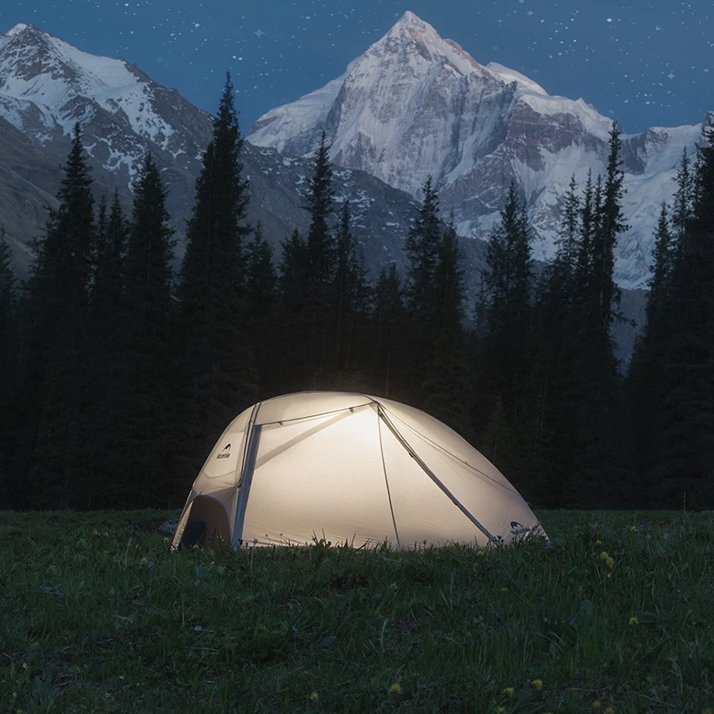 Naturehike Star UL Outdoor Tent 2Person 15D Silicone Fabric Double-layer Camping Tent Ultralight Family Hiking Travel Beach