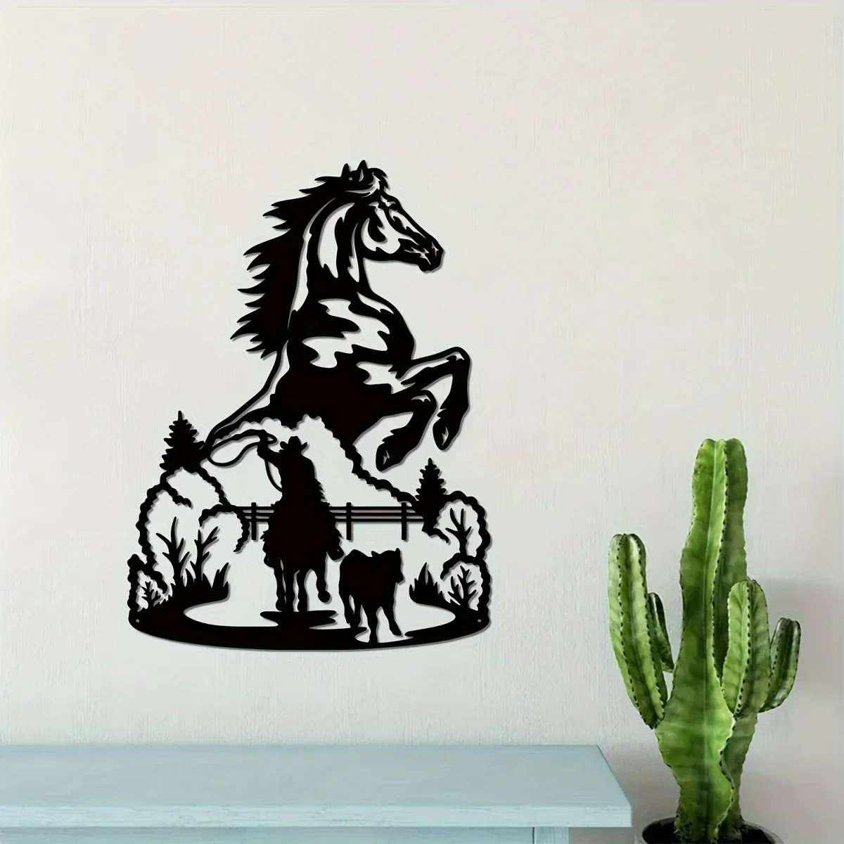 

Ковбойская металлическая настенная подвеска HELLOYOUNG, ковбойская вывеска, украшение для комнаты, лошадь, металлический домашний декор, ковбойский фермерский Декор