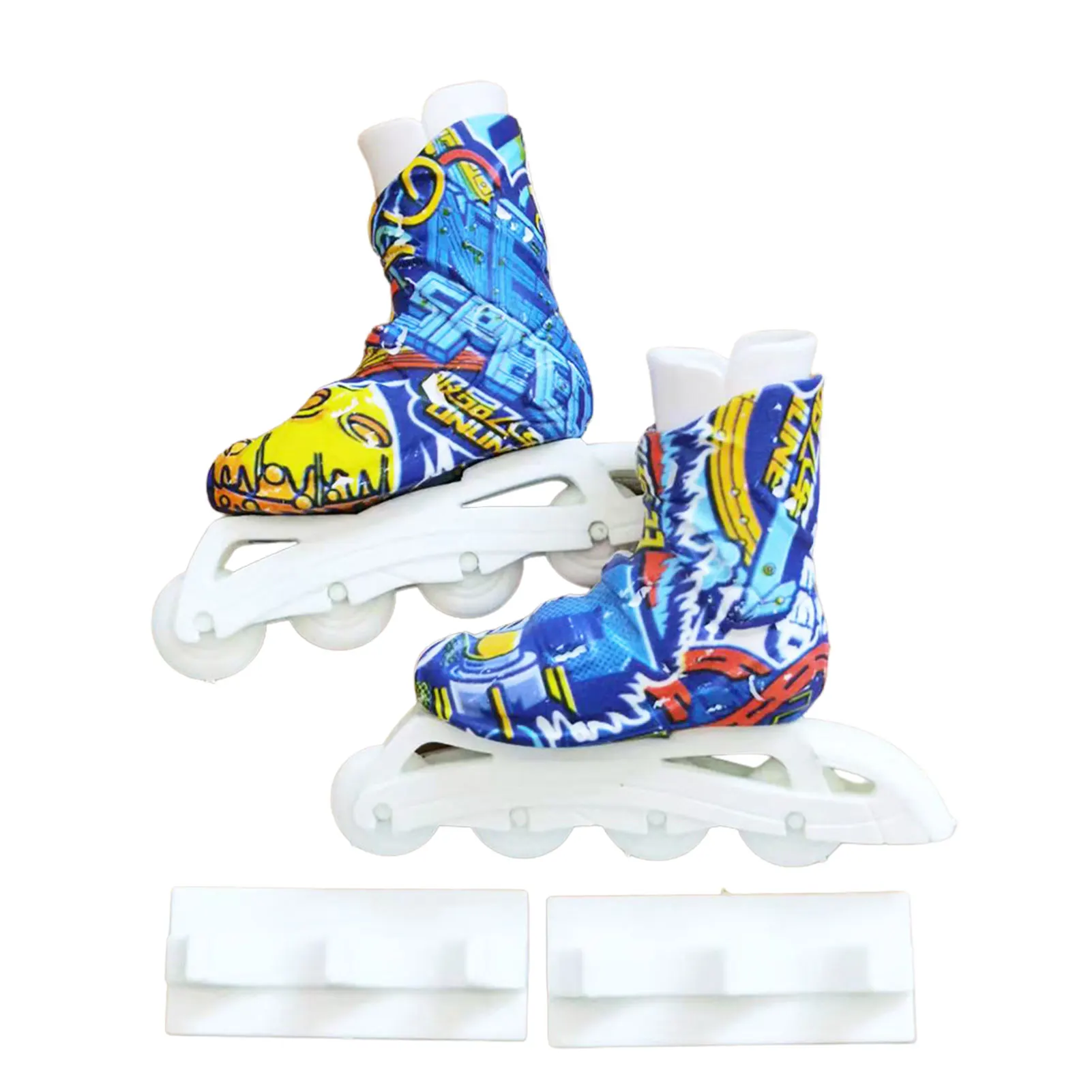 【Latest Style】 Mini Roller Skates For Fingers Mini Roller Skates Toys For Fingers Cool Mini Skateboard Shoes For Finger Breakdance Training.