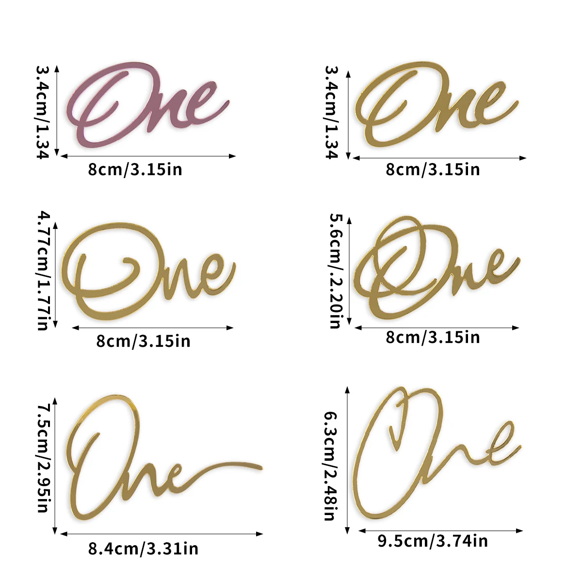 Cake Topper Iniziale C - Lettera Floreale Con Corona, Oro Specchiato, Personalizzabile Per Matrimonio, Compleanno, Festa Della Mamma - 2