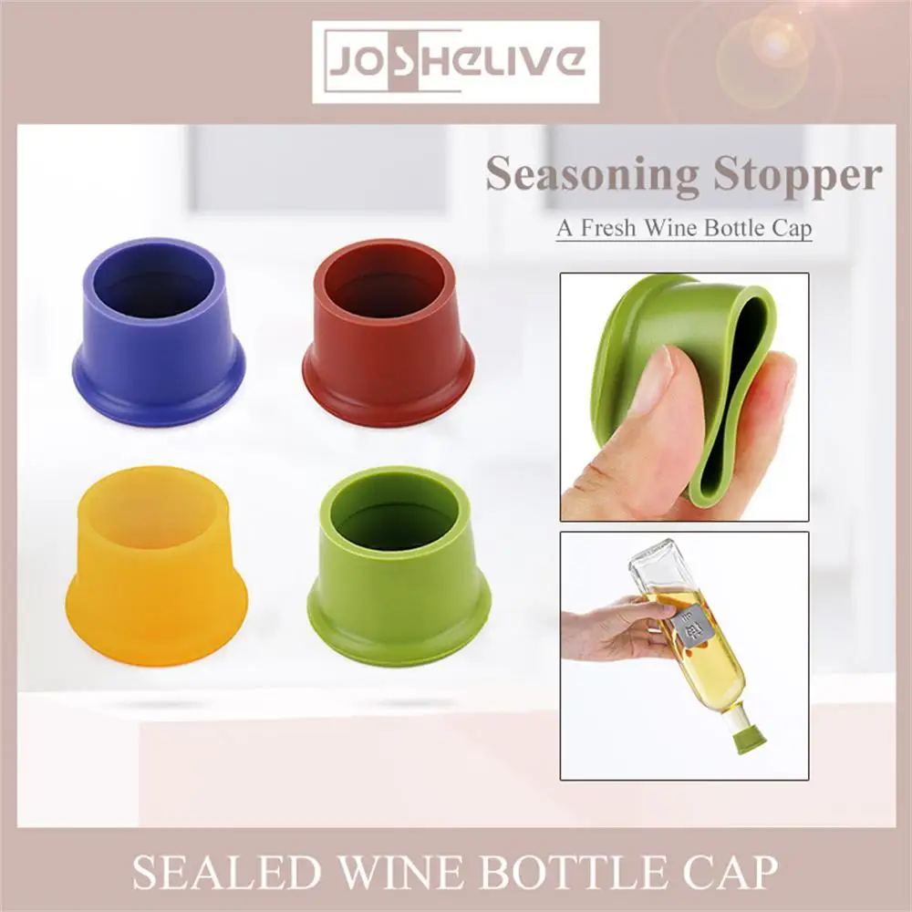 Description Picture 6 of item1pcs Silicone Wine Stopper Leak Free Wine Bottle Fresh Keeping Sealers Beer Beverage Champagne Closures For Bar Accessories