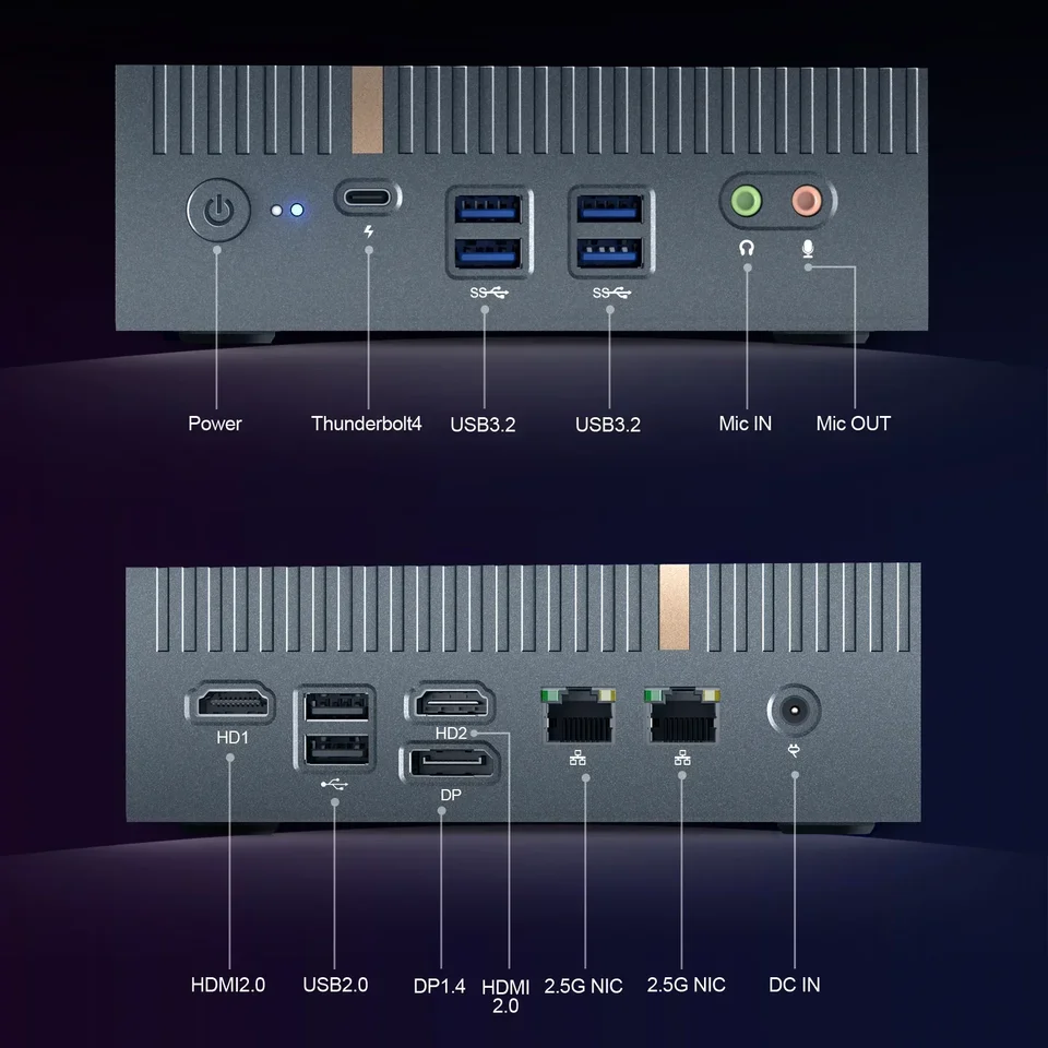 ミニPC Chatreey IT12 i5-1340P Chatreey IT12 Mini PC 12th Intel Core i7 1270P i9 12900H