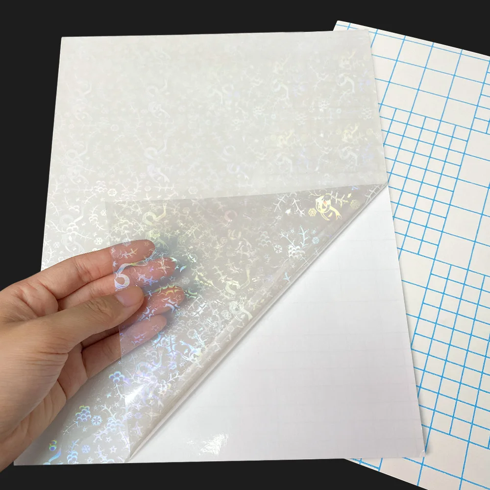Láminas Holográficas A4 Para Manualidades - 20 Hojas Autoadhesivas, Fáciles De Cortar