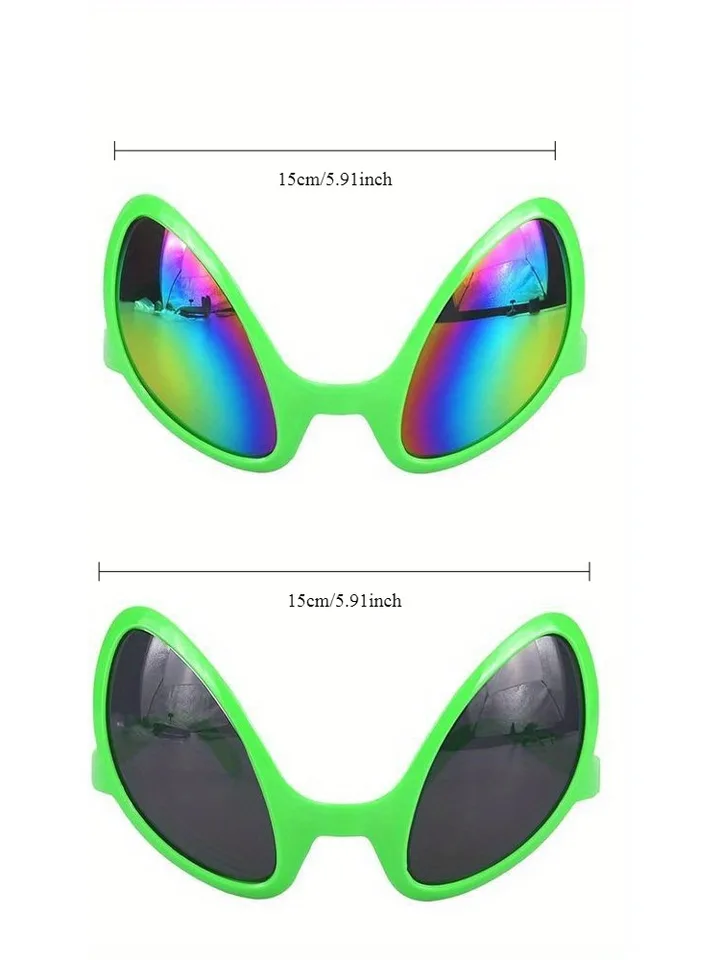 Set Alieno Per Feste: Occhiali A Forma Di Alieno E Fascia Con Antenne Per Halloween - 2