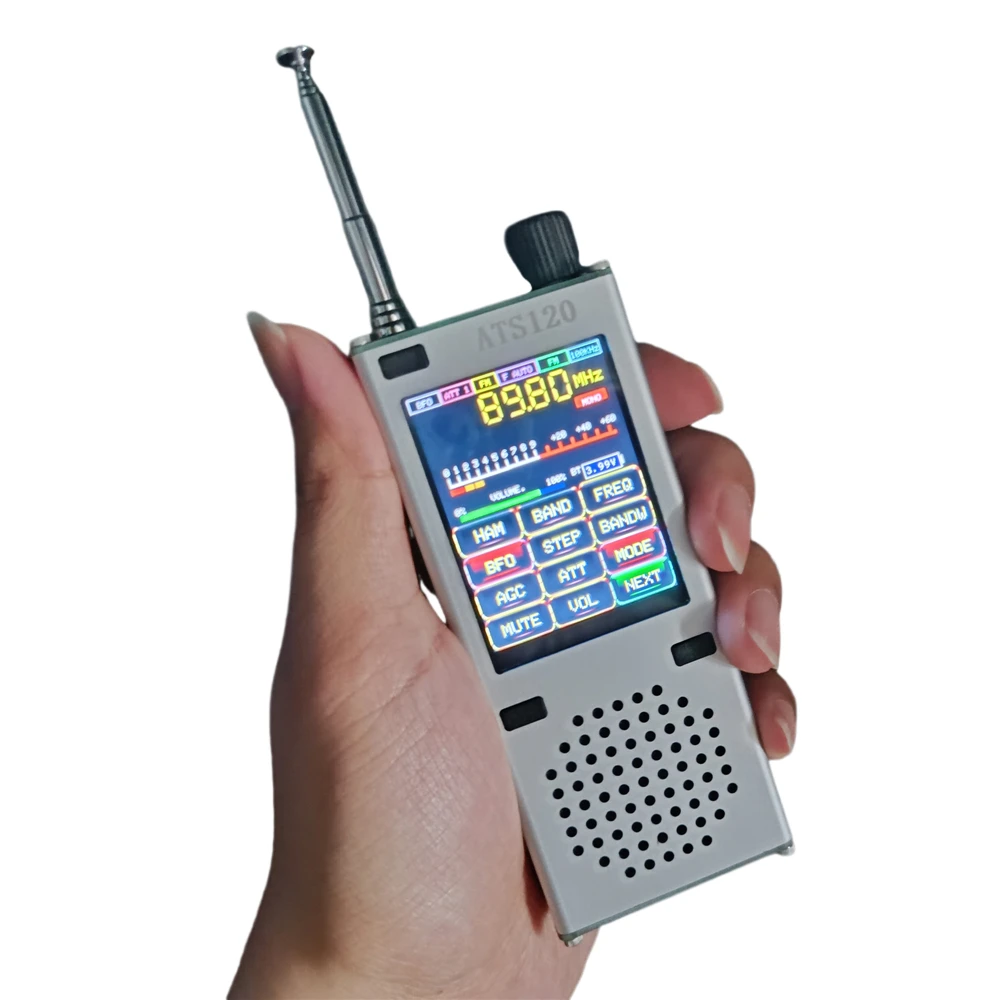 

ATS120 Receivers Latest ATS120 ATS-120 SI4732 ESP32 Bluetooth 2.4" Touch Display FM SSB SDR AM LSB USB LNA Full' Band HiFi Radio
