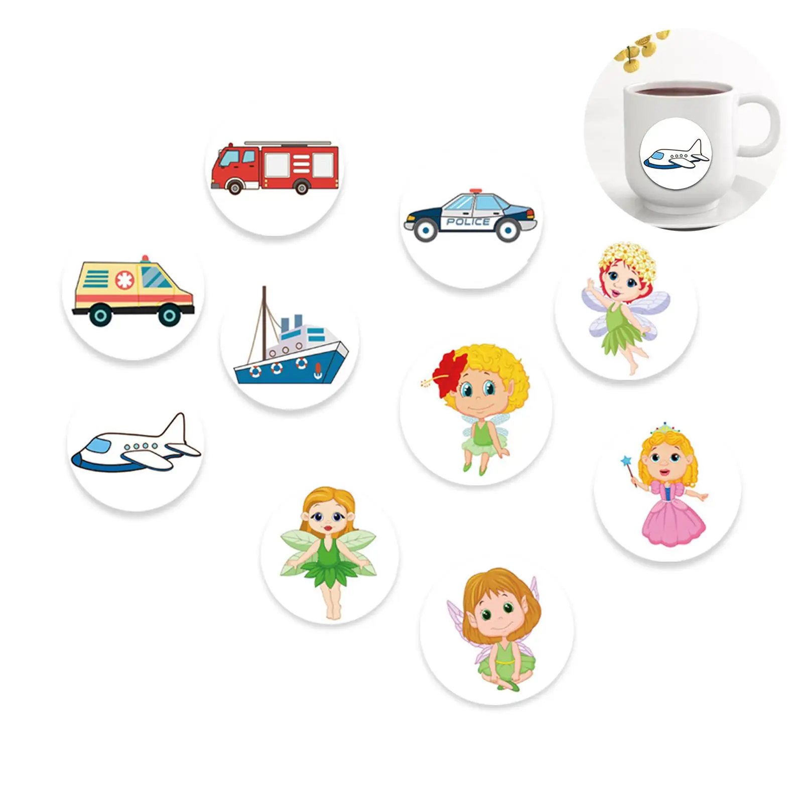 Color Changing Toilet Sticker 1Set Thermochromic Urinal Training Waterproof For Kid Potty