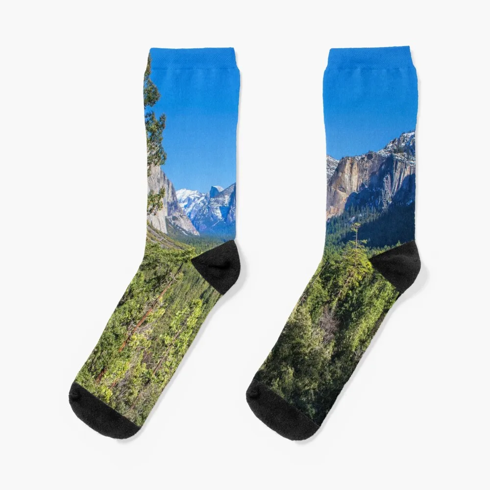 Yosemite Valley Socks compression socks Women warm socks Novelties Women Socks Men's