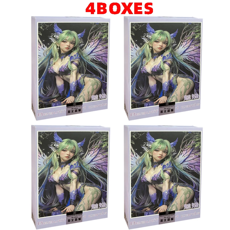 

Goddess Story Cards 4Boxes Charming Sister Cards Booster Box Anime Game Swimsuit Bikini Collection Party Game Card Toys Gift