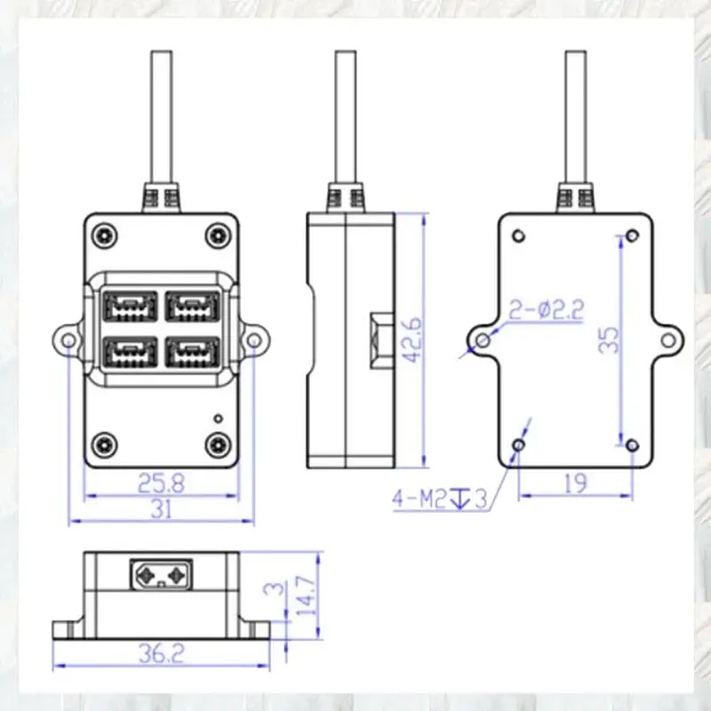 Hot Selling-For Holybro CAN Hub 2-12S Powered 4XCAN Port Docking Station Developed For Various Flight Controllers,For Holybro CA